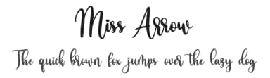 Miss Arrow by Bearytype — Script Handwritten Font — thumbnail 1