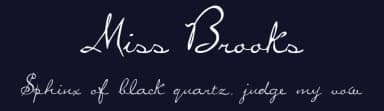 Miss Brooks by DeNada Industries — Script Handwritten Font — thumbnail 2