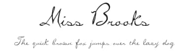 Miss Brooks by DeNada Industries — Script Handwritten Font — thumbnail 1