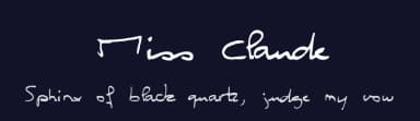 Miss Claude by philing.net — Script Handwritten Font — thumbnail 2