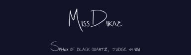 Miss Diikae by Angelina Badali — Script Handwritten Font — thumbnail 2