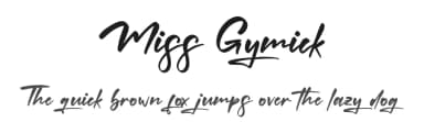 Miss Gymick by Wildan Type — Script Handwritten Font — thumbnail 1
