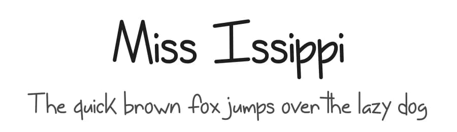 Miss Issippi by Misti's Fonts — Script Handwritten Font