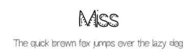 Miss by Gaelleing — Script Handwritten Font — thumbnail 1