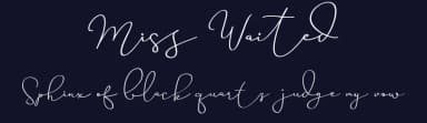 Miss Waited by Sans & Sons — Script Handwritten Font — thumbnail 2