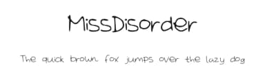 MissDisorder by Cindyyo — Script Handwritten Font — thumbnail 1