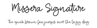Missera Signature by keithzo — Script Handwritten Font — thumbnail 1