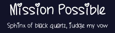 Mission Possible by Des Gomez — Script Handwritten Font — thumbnail 2