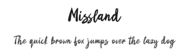 Missland by Weape Studio — Script Handwritten Font — thumbnail 1