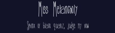 Miss Melancholy by Audrey Bridges — Script Handwritten Font — thumbnail 2