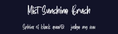 Mist Sunshine Brush by Maulana Creative — Script Handwritten Font — thumbnail 2