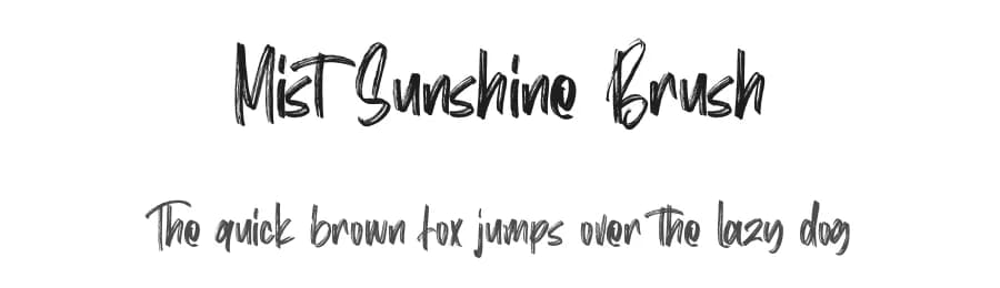 Mist Sunshine Brush by Maulana Creative — Script Handwritten Font