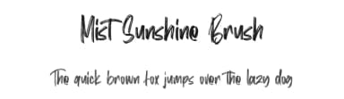 Mist Sunshine Brush by Maulana Creative — Script Handwritten Font — thumbnail 1