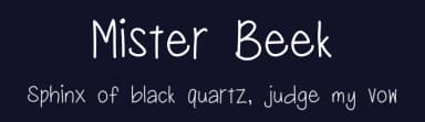 Mister Beek by Sabrina Schleiger — Script Handwritten Font — thumbnail 2