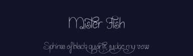Mister Fish by Maelle.K | Thomas Boucherie — Script Handwritten Font — thumbnail 2