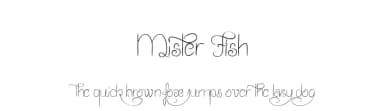 Mister Fish by Maelle.K | Thomas Boucherie — Script Handwritten Font — thumbnail 1
