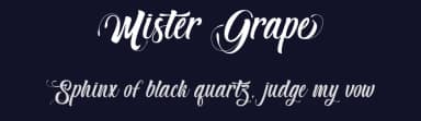 Mister Grape by Typhoon Type - Suthi Srisopha — Script Handwritten Font — thumbnail 2