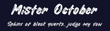 Mister October by Khurasan — Script Handwritten Font — thumbnail 2