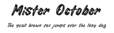 Mister October by Khurasan — Script Handwritten Font — thumbnail 1