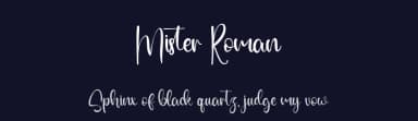Mister Roman by Kong Font — Script Handwritten Font — thumbnail 2