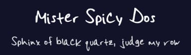 Mister Spicy Dos by Frank Traina — Script Handwritten Font — thumbnail 2