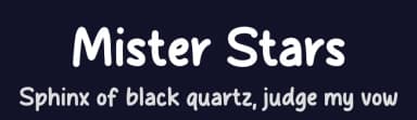 Mister Stars by MJType — Script Handwritten Font — thumbnail 2