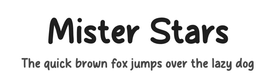 Mister Stars by MJType — Script Handwritten Font