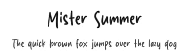 Mister Summer by Origin Type — Script Handwritten Font — thumbnail 1