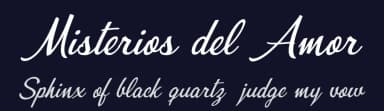 Misterios del Amor by Billy Argel Fonts ® — Script Handwritten Font — thumbnail 2
