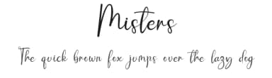 Misters by Design Vector10 — Script Handwritten Font — thumbnail 1