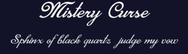 Mistery Curse by Billy Argel Fonts ® — Script Handwritten Font — thumbnail 2