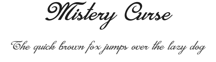Mistery Curse by Billy Argel Fonts ® — Script Handwritten Font
