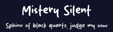 Mistery Silent by MJType — Script Handwritten Font — thumbnail 2