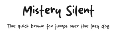 Mistery Silent by MJType — Script Handwritten Font — thumbnail 1