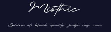 Misthic by Muharima Rasyid — Script Handwritten Font — thumbnail 2