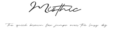 Misthic by Muharima Rasyid — Script Handwritten Font — thumbnail 1