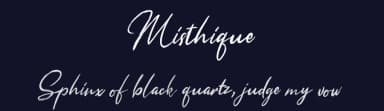 Misthique by Creatype Studio — Script Handwritten Font — thumbnail 2
