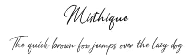 Misthique by Creatype Studio — Script Handwritten Font — thumbnail 1