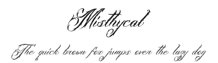 Misthycal by Denustudios — Script Handwritten Font