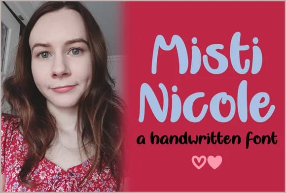 Misti Nicole Font by Misti — Script Handwritten Font