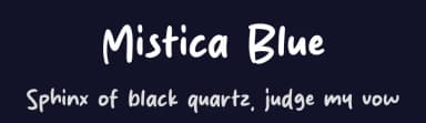 Mistica Blue by MJType — Script Handwritten Font — thumbnail 2