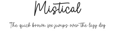 Mistical by Wahyu Studio — Script Handwritten Font — thumbnail 1