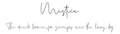 Mistice by lyanatha — Script Handwritten Font — thumbnail 1