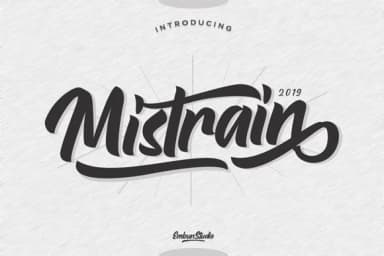 Mistrain Font by EmbunStudio — Script Handwritten Font — thumbnail 1
