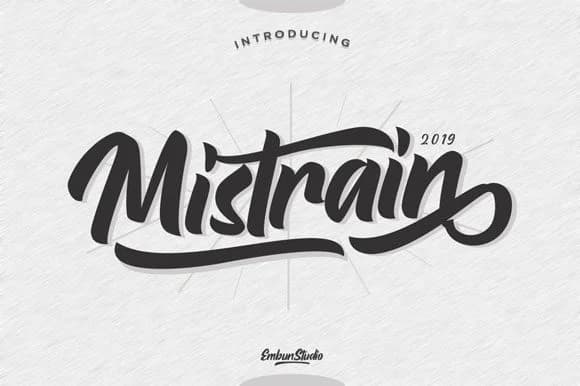 Mistrain Font by EmbunStudio — Script Handwritten Font