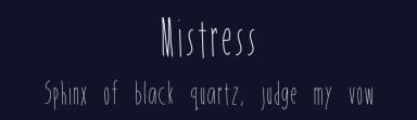 Mistress by Joanne Blanco — Script Handwritten Font — thumbnail 2