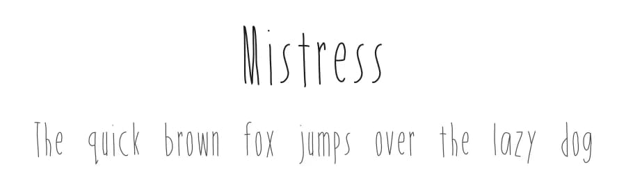 Mistress by Joanne Blanco — Script Handwritten Font — preview 1