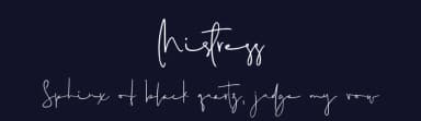 Mistress by FallenGraphic Studio — Script Handwritten Font — thumbnail 2