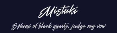 Mistuki by Måns Grebäck — Script Handwritten Font — thumbnail 2