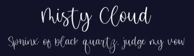 Misty Cloud by Balpirick Studio — Script Handwritten Font — thumbnail 2